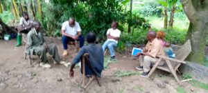 Réunion avec la notabilité de Bugano / Musimbi