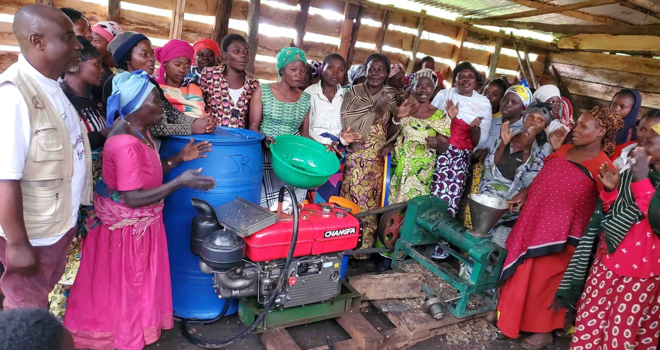 Création d’une unité de transformation du tournesol à Kahungu/Kabare